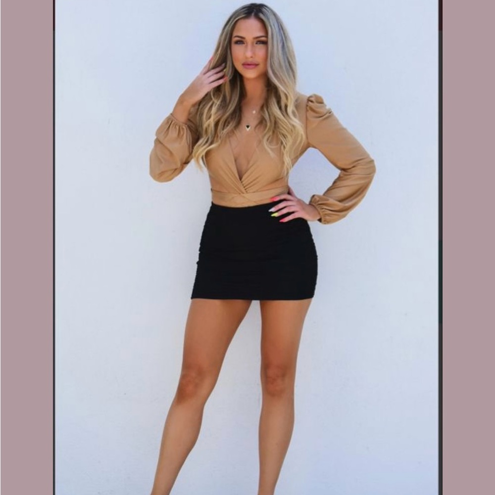 Gold Long Sleeved Bodysuit
